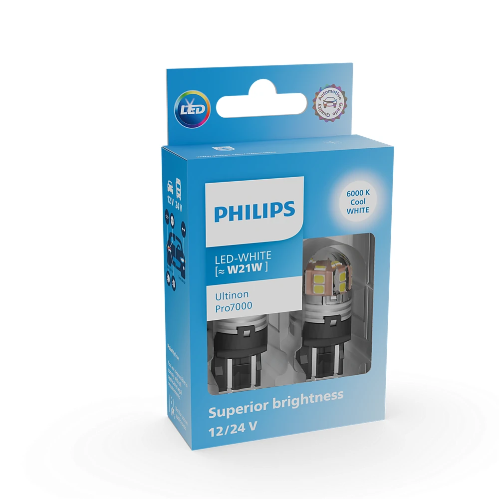 Сигнальні LED PHILIPS Ultinon Pro7000 W21W 12